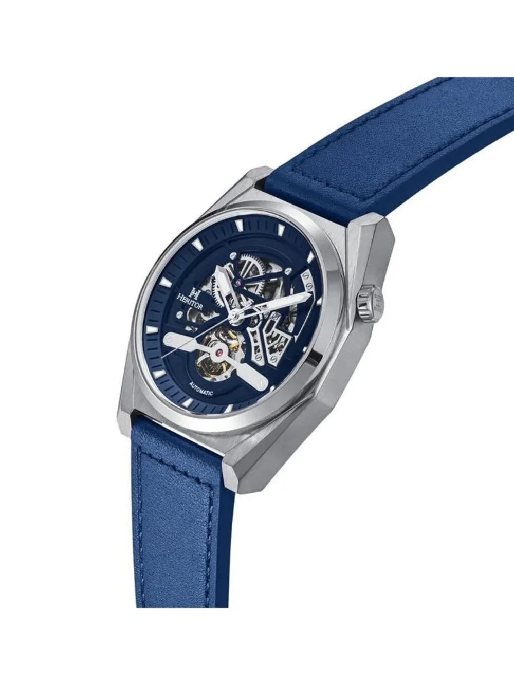 NWT Heritor Amadeus Automatic Blue Dial Men's Watch